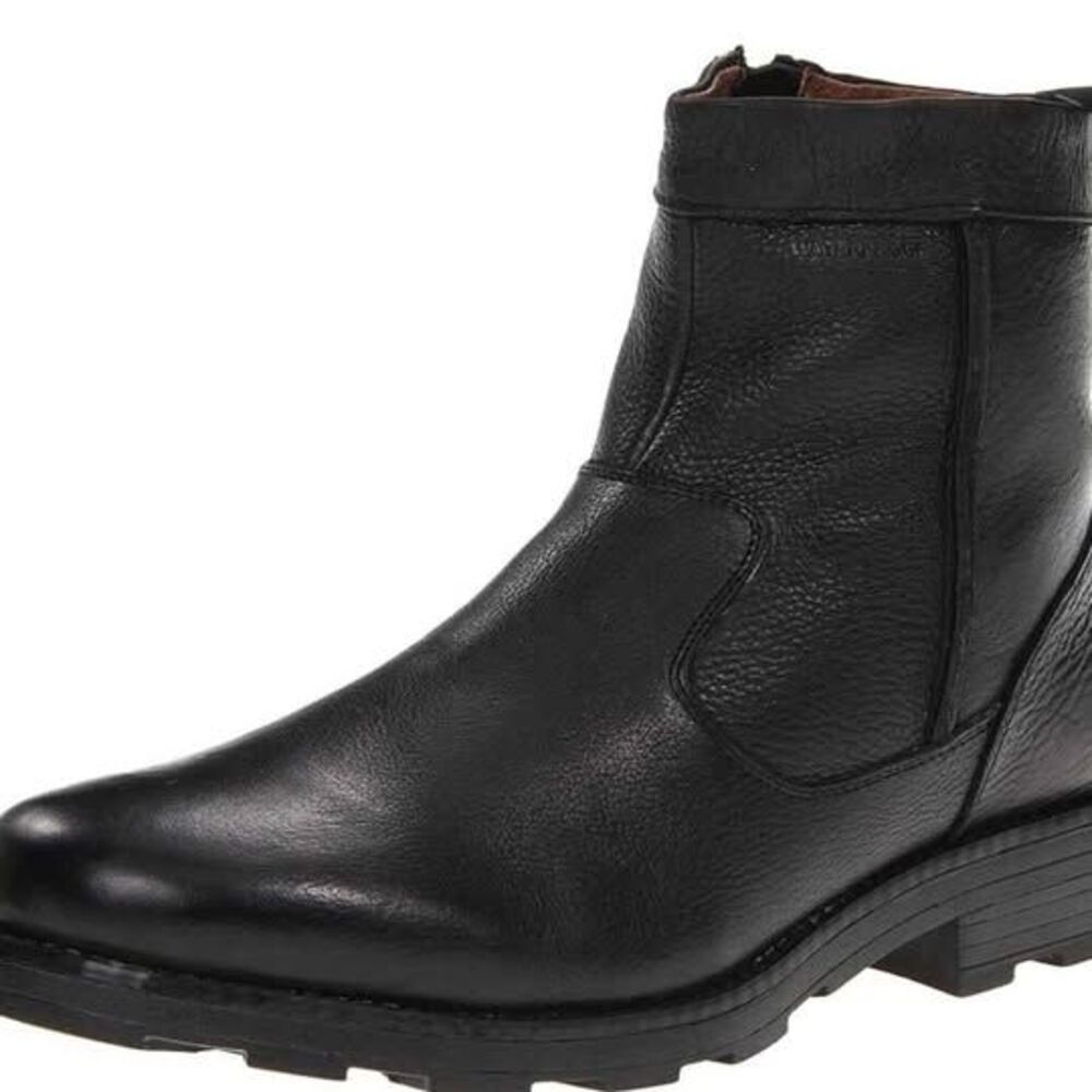 Florsheim waterproof Men's 8 1/2 Trektion Plain Toe Zip Winter Boot leather